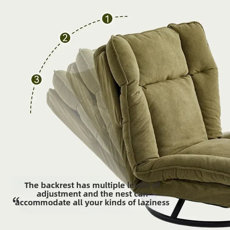 Elegant Swivel Velvet Lounge Chair