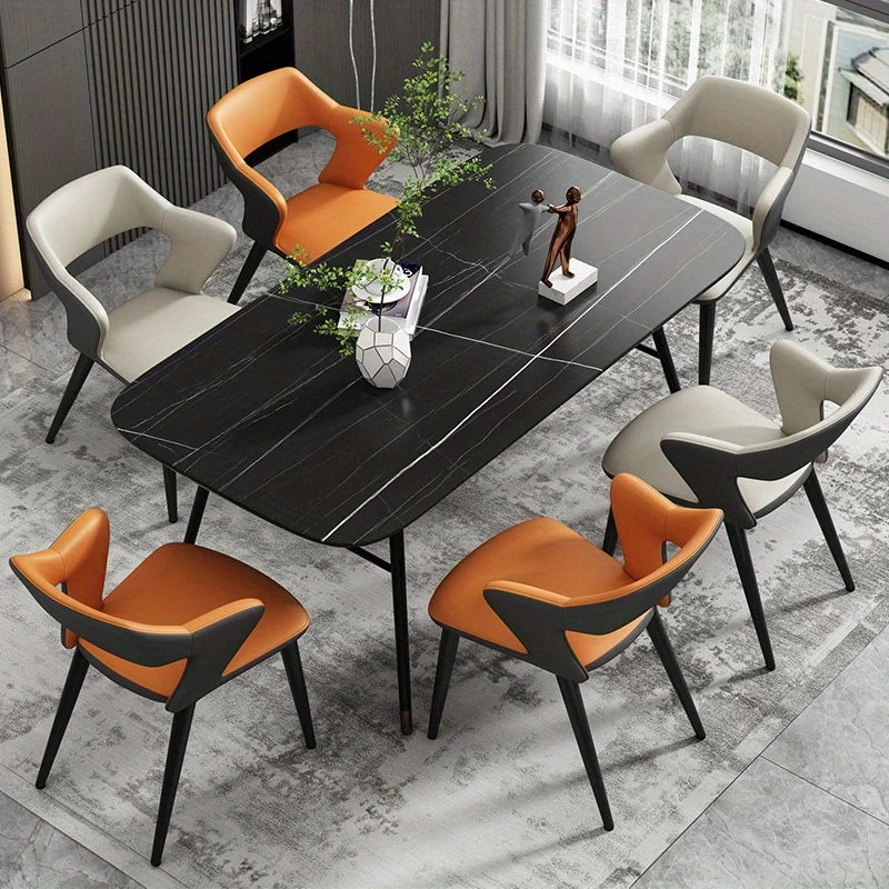 French Style Leather Dining Chair