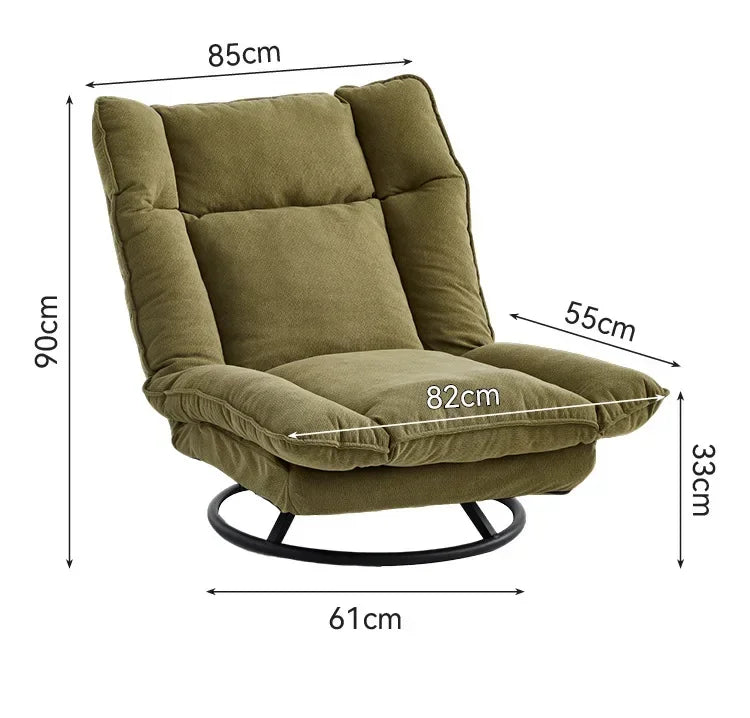 Elegant Swivel Velvet Lounge Chair