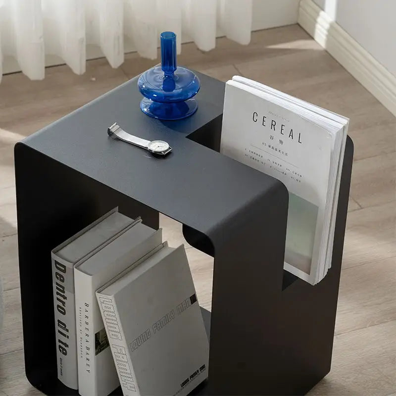 Simple and Modern Irregular Wrought Iron Metal Side Table