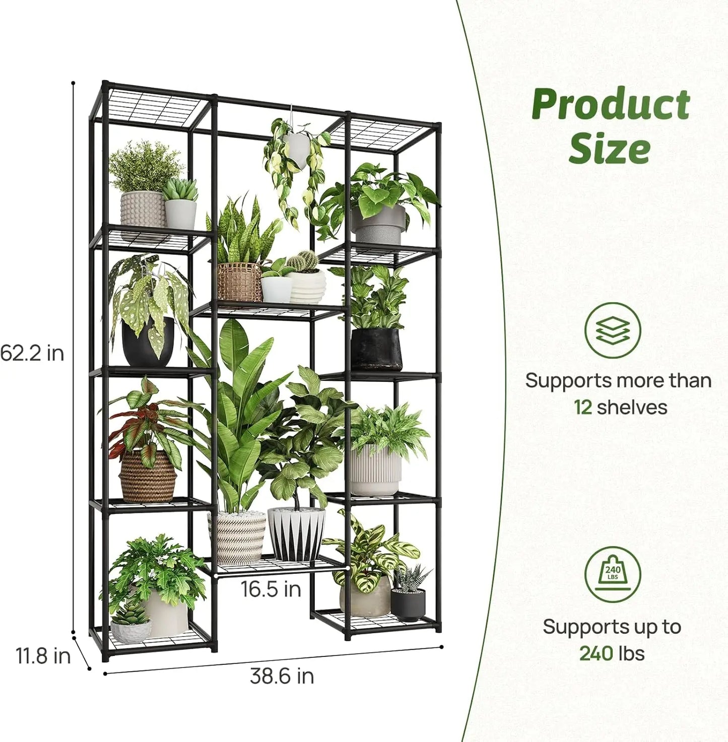 Tall Metal Plant Shelf Stand