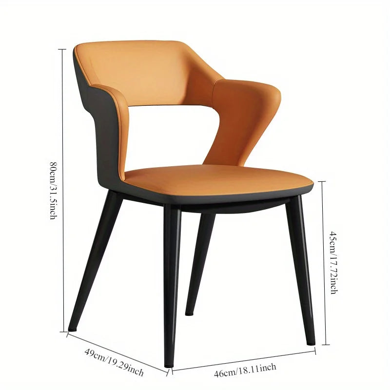 French Style Leather Dining Chair