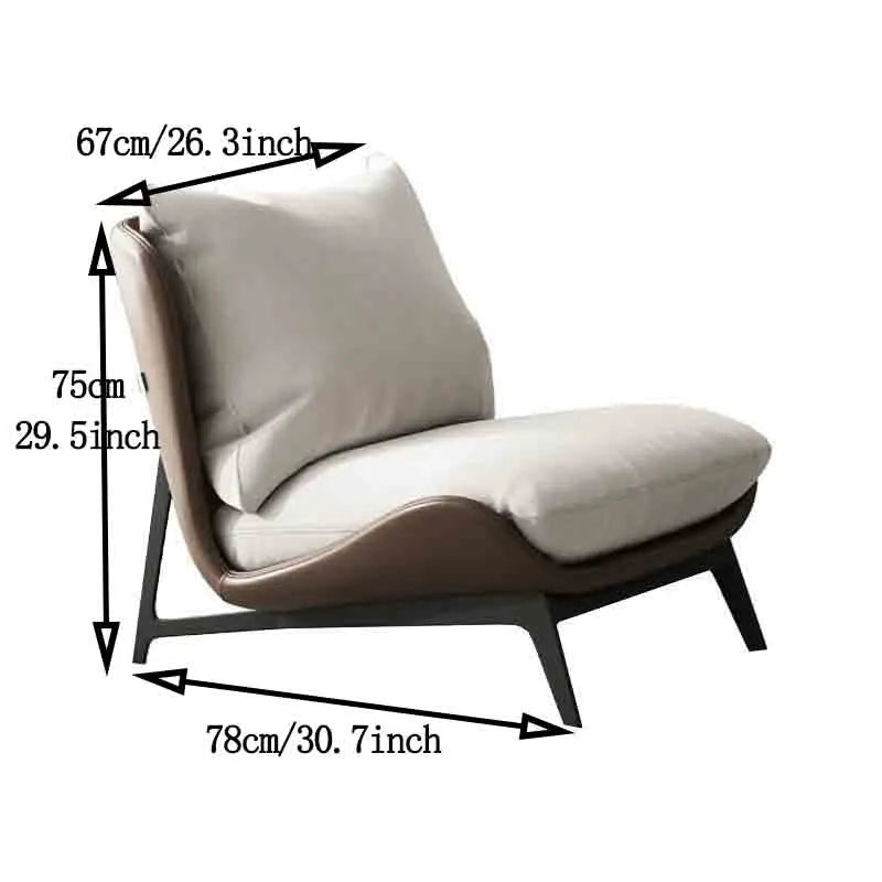 Comfy Single Sofa Armless Lounge Chair